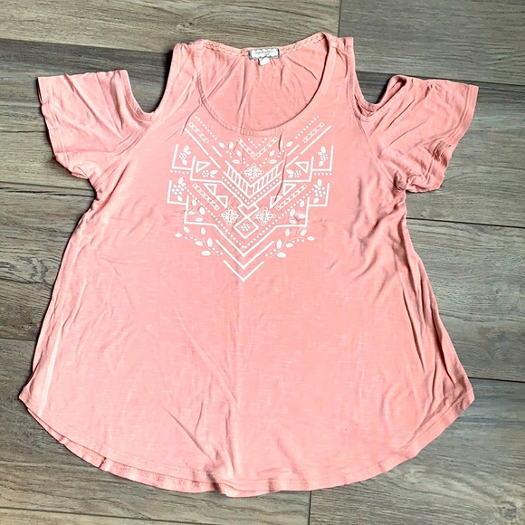 Cut Out Shoulder Tee - Picture 1 of 1